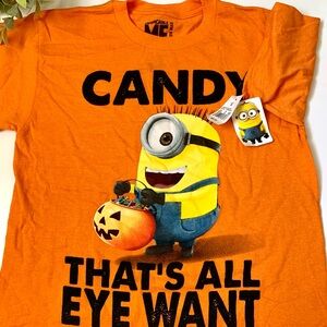 Minion Tshirt All I want is Candy size S